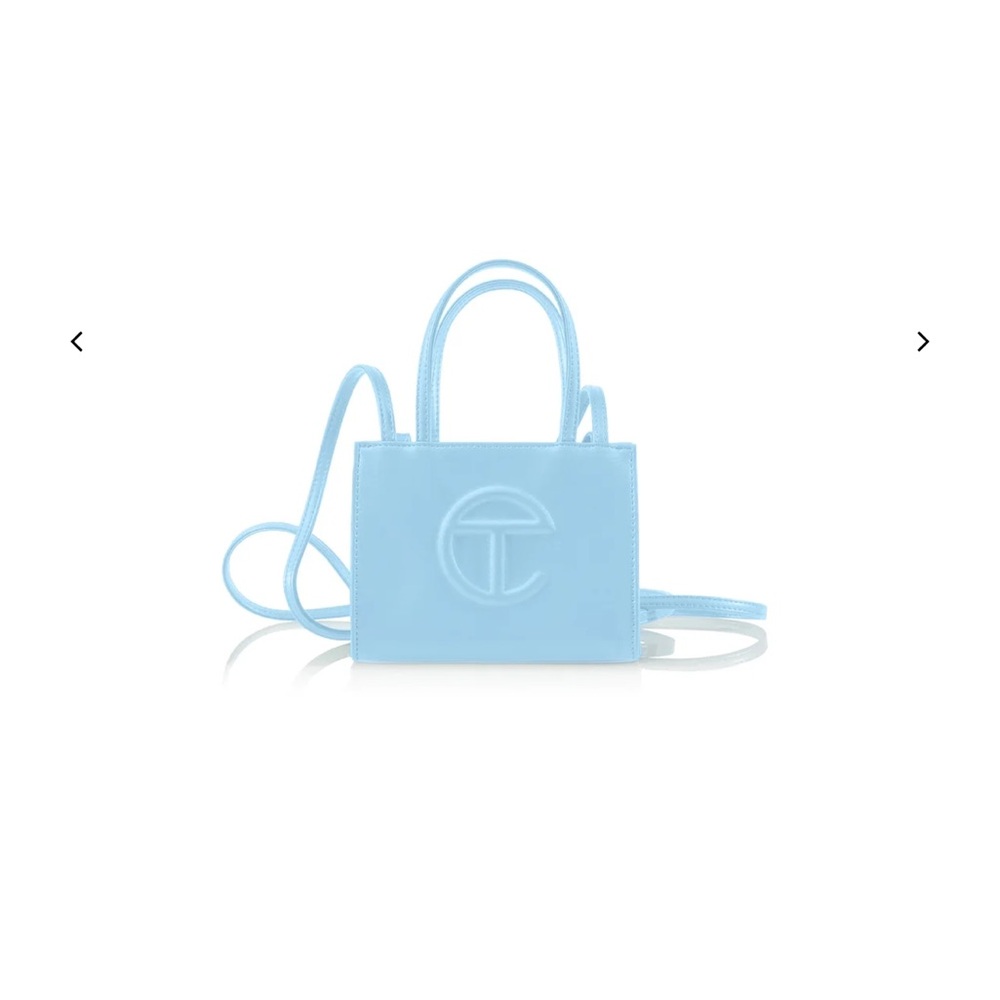 Pool blue Telfar shopper small